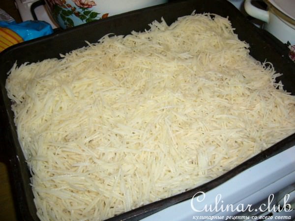мясо под картофельной шубкой