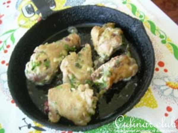 Курица маринованная запеченная