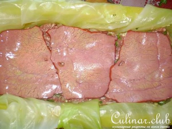 мясной рулет или мега голубец
