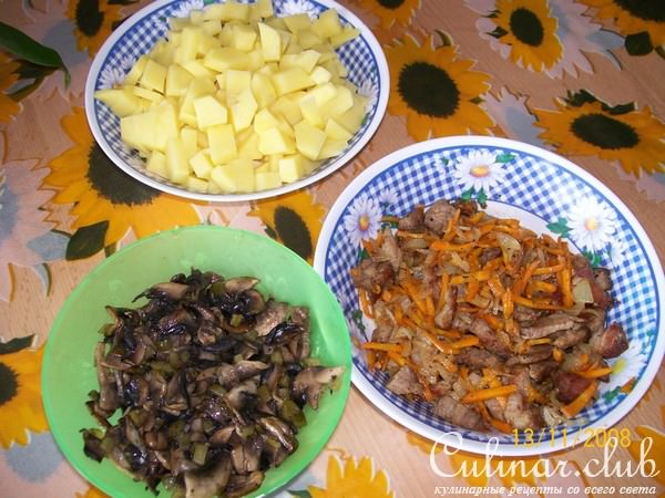 запеканка из свинины(вариант)