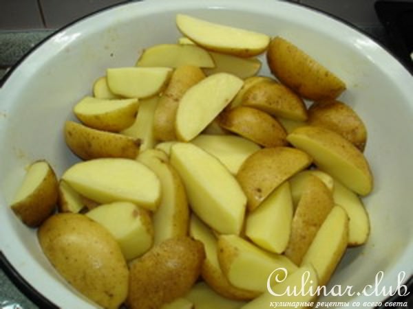 Окорочка фаршированные,черносливом с грецкими орехами, да с печеным картофелем на гарнир"