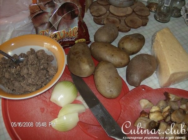 фаршированные картофельные лодочки