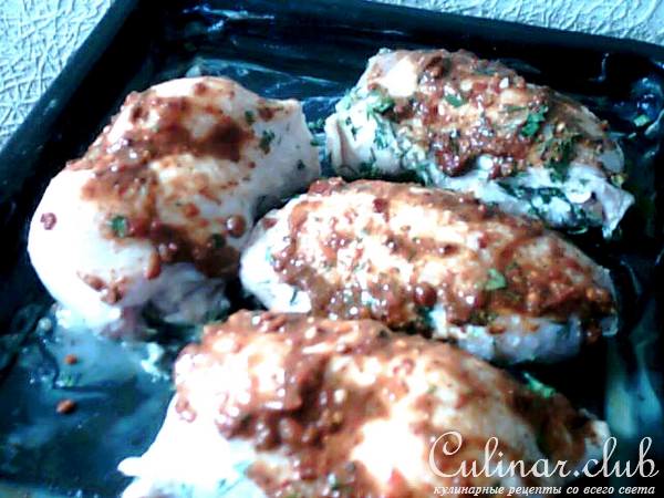 Куриные бедрышки фаршированные