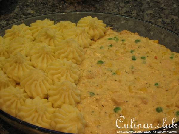 Пирог Пастуший с курицей