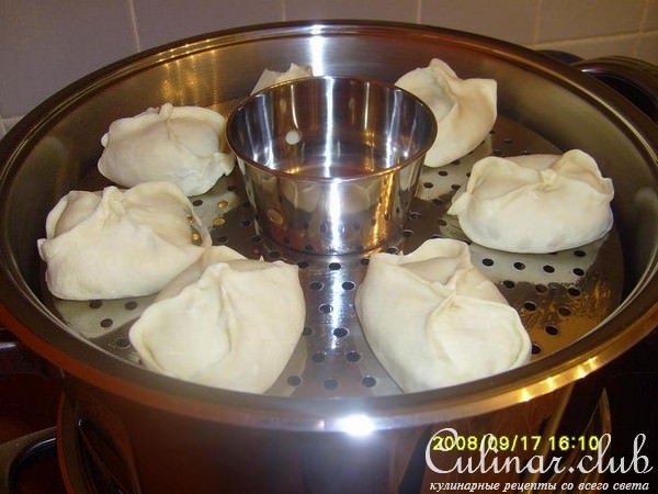 Манты с бараниной и тыквой