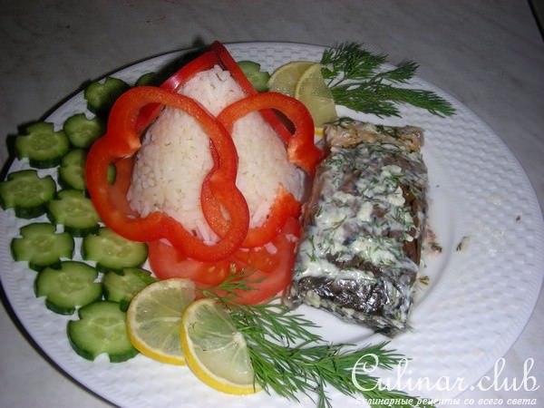 Чесночно-укропный карп