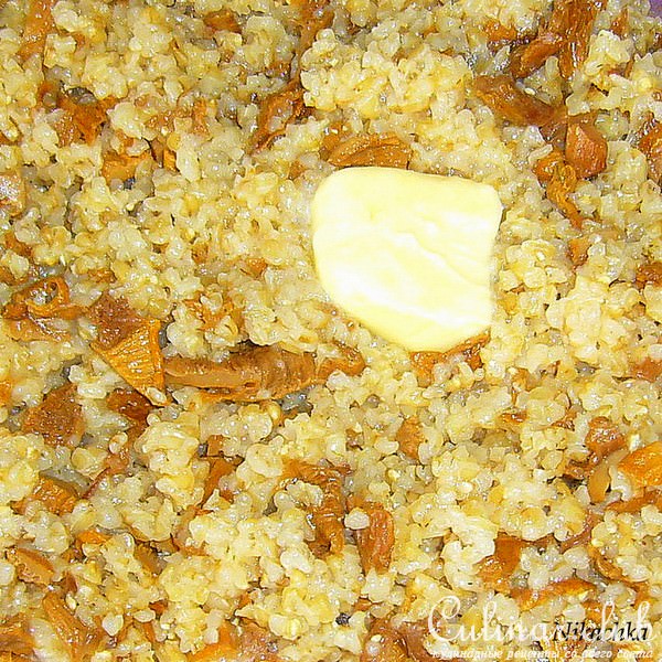 Пшеничная каша с грибами