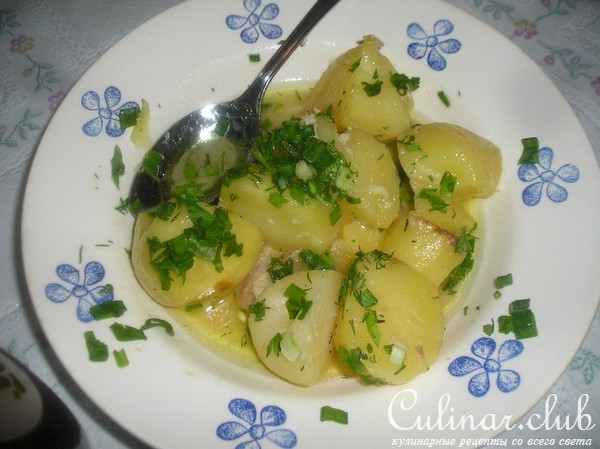 Курица с картошкой в рукаве