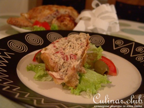 Курица фаршированная (мой вариант)