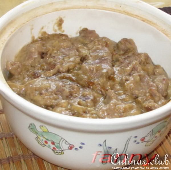 Говядина с белыми грибами