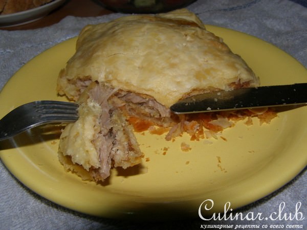 слоёное мясо