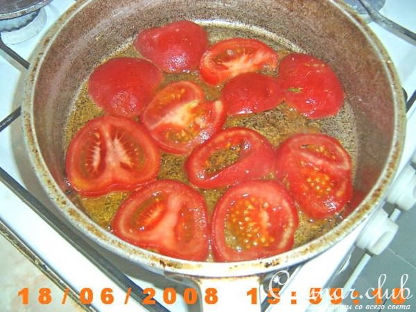 Пирог слоеный с баклажанами