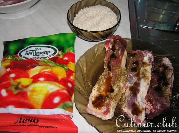 Ребрышки говяжьи тушеные с овощами