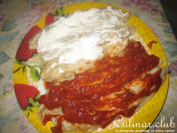 Ленивые вареники с капустой и картошкой