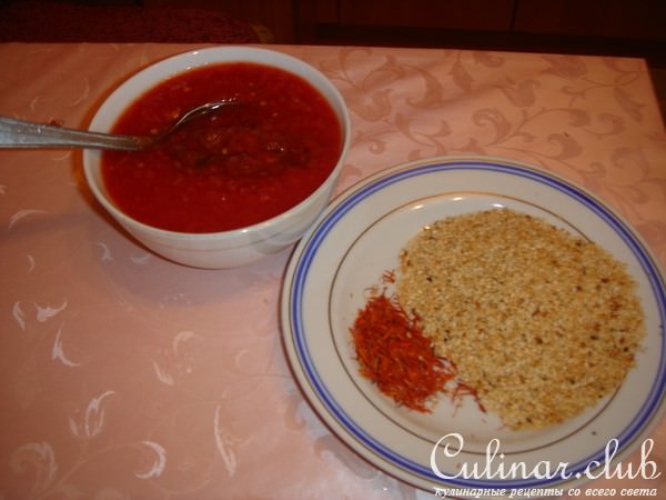фасоль с кунжутом