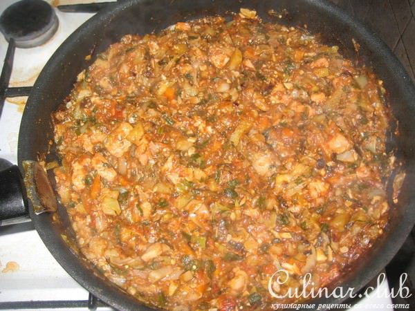 Рагу овощное со свининой.