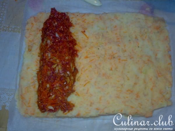 Картофельно-мясной рулет (вариант)