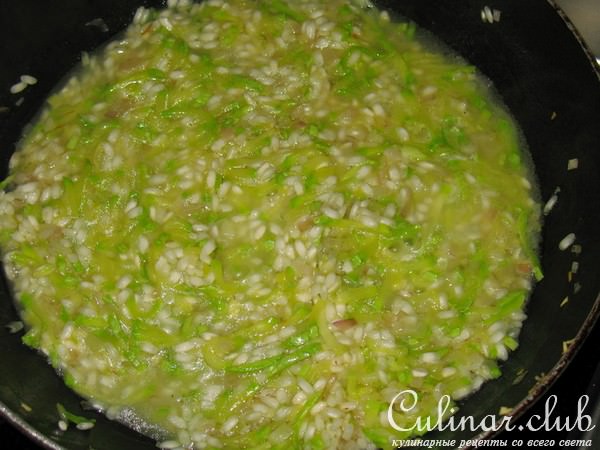Ризотто с кабачком.
