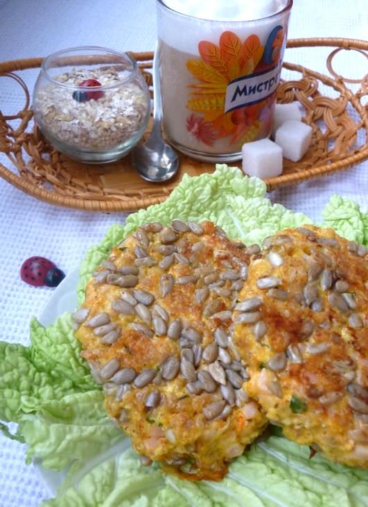 Утренние морковно-творожные котлеты