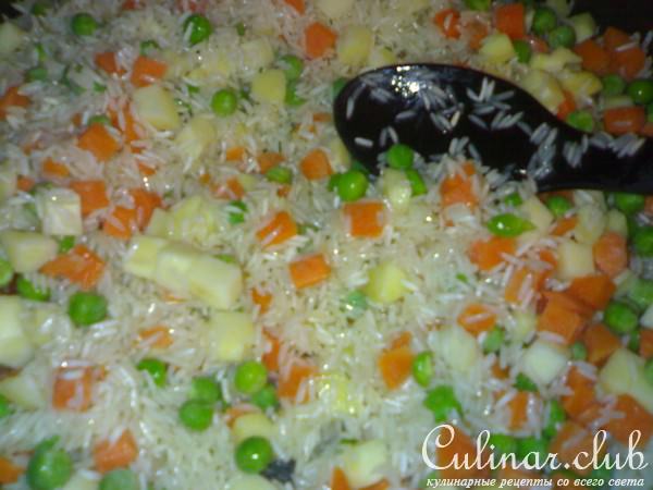 Плов с овощами "в пелёнке"