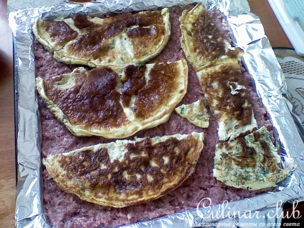 "ЗЕБРА" (мясной рулет с омлетом)