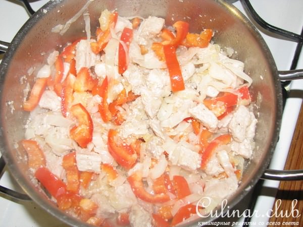 свинина тушенная с овощами