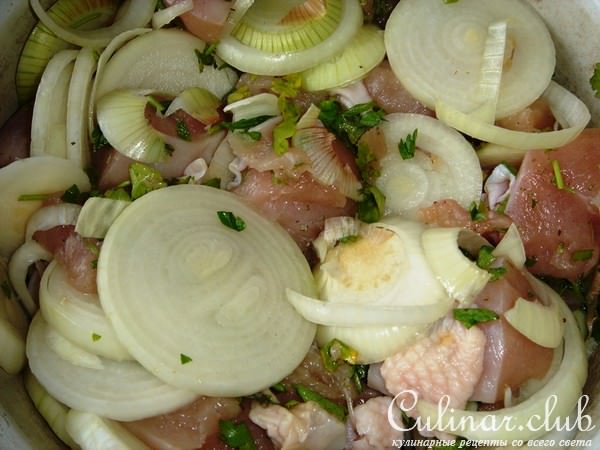 Шашлык из филе куриной грудки