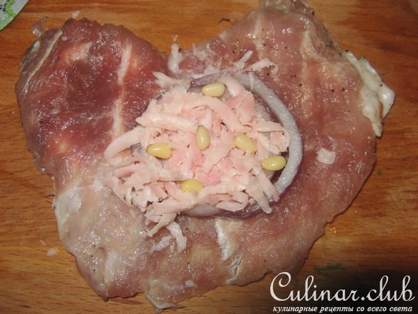 Мясные мешочки с начинкой
