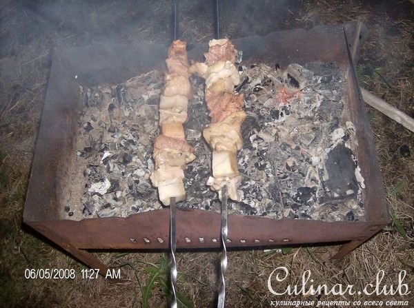 Шашлык из четырех видов мяса