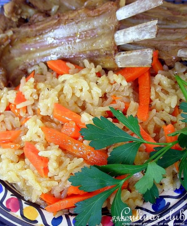 Пряный плов с маринованной бараниной