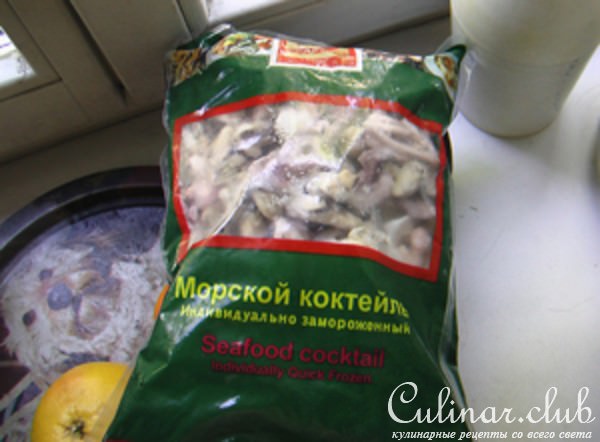 Морепродукты "В постеле"