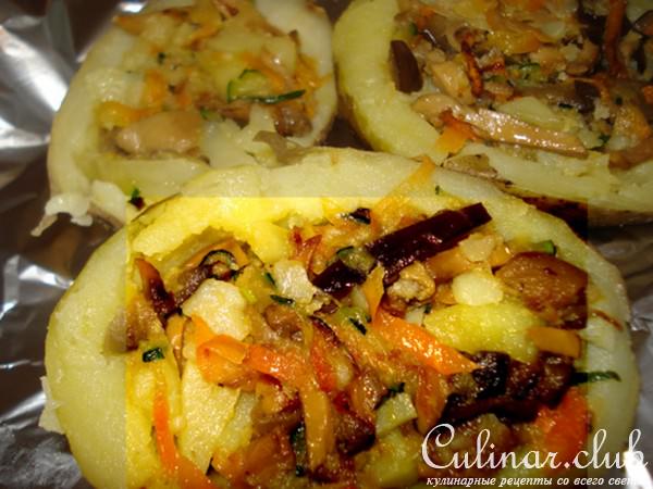 Картофельные лодочки (постное блюдо)