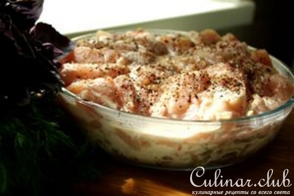 Ленивое жаркое из курицы и грибов