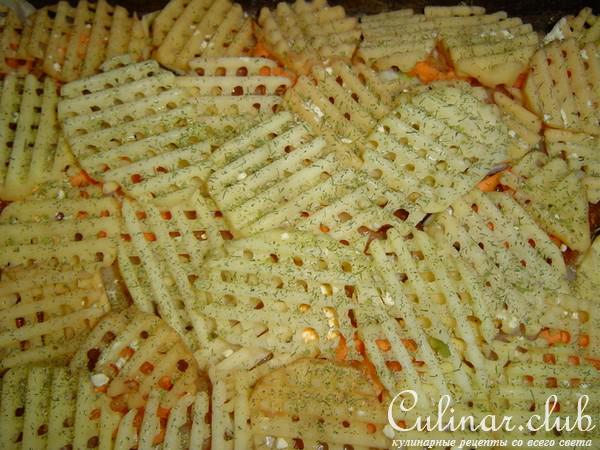 Куриная грудка ,запеченная с овощным гарниром