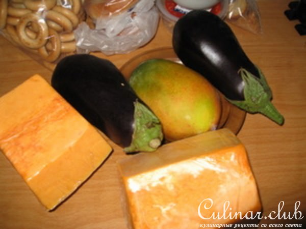 Свинина с тыквой, баклажанами и манго.