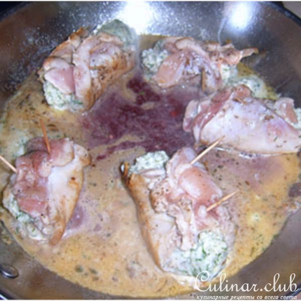 Курица с сыром Горгонзола