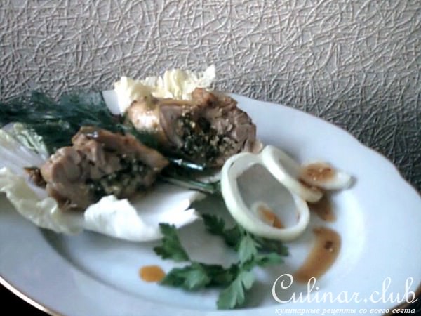Куриные бедрышки фаршированные