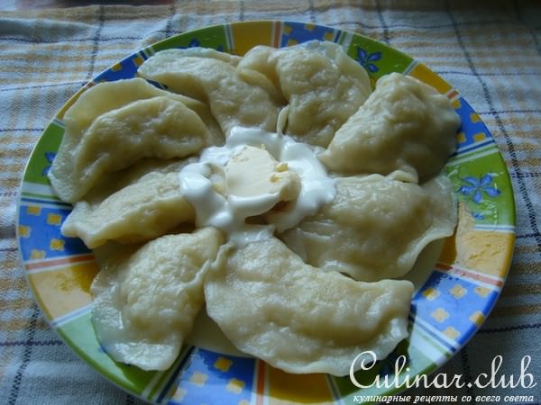 Вареники с ежевикой ,картошкой (3 вида начинки)