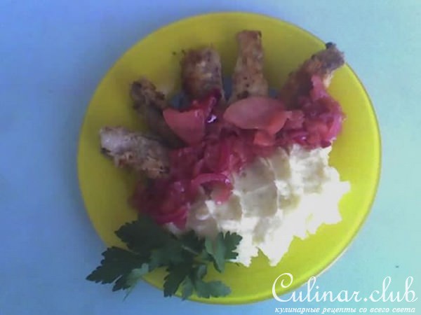 Пряный минтай с картофелем