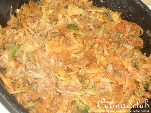 Капуста с мясом "Веселая тройка"