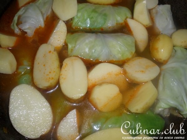 Голубцы с картошечкой и бульоном(мой вариант)