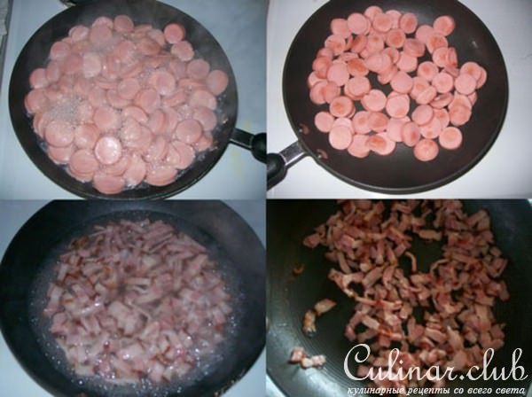 Необычные ДРАНИКИ - КОТЛЕТЫ С СЫРОМ, СОСИСКАМИ И БЕКОНОМ