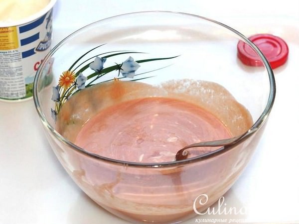 суфле из сока "Томато Густо" с макаронами