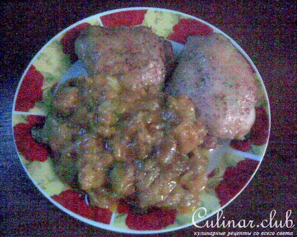 Нежный соус с кабачками и яблоками