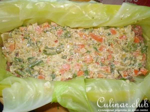 мясной рулет или мега голубец