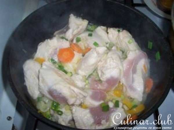 Грудинка индейки с баклажанами