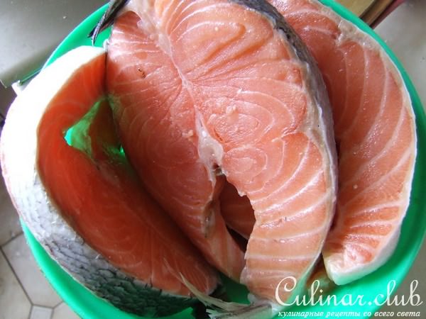 стейки форели с сырным соусом