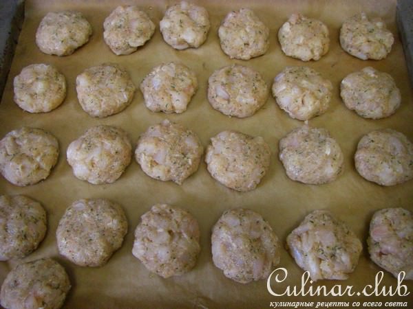 Мини котлетки рыбные с жаренной картошкой