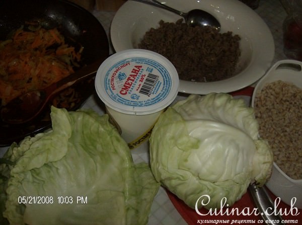 Голубцы с перловкой и сыром