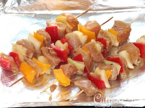 Шашлык по-гречески. Сувлаки из куриной грудки
